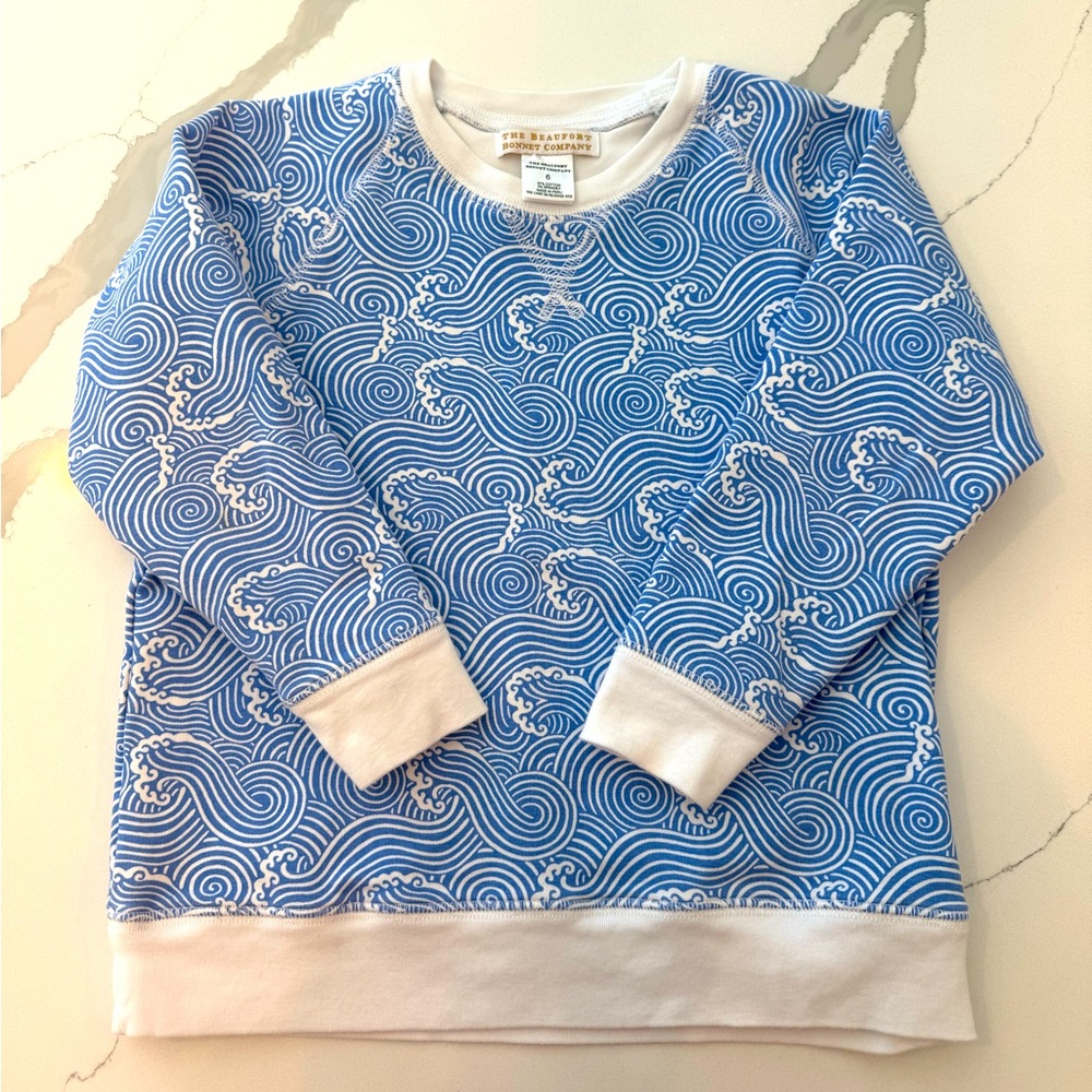 Beaufort Bonnet Cassidy Comfy Crewneck in Wilmington Waves